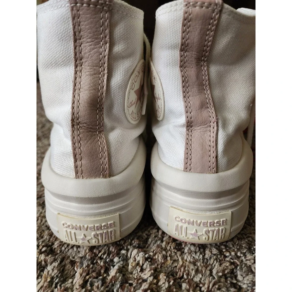 Converse Chuck Taylor All Star Move High Top Platform Egret Pink A03722C W9